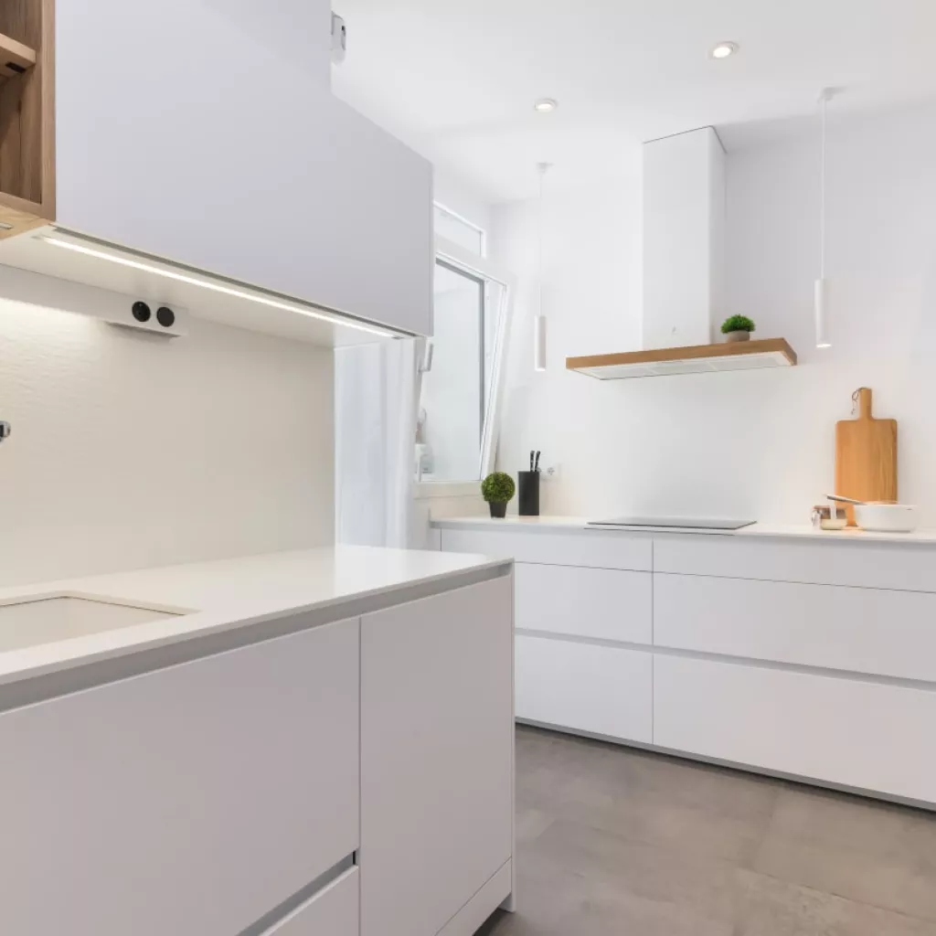 Cocina Santos blanca zona aguas