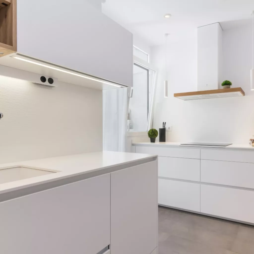 Cocina Santos blanca zona aguas