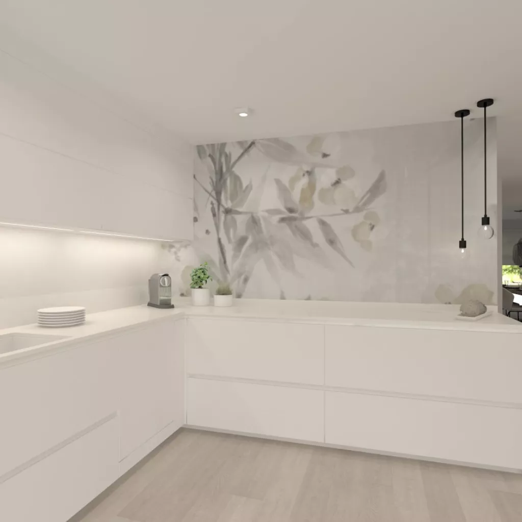 Cocina Santos blanca