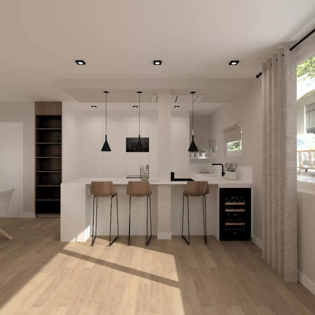 Cocina Santos blanca