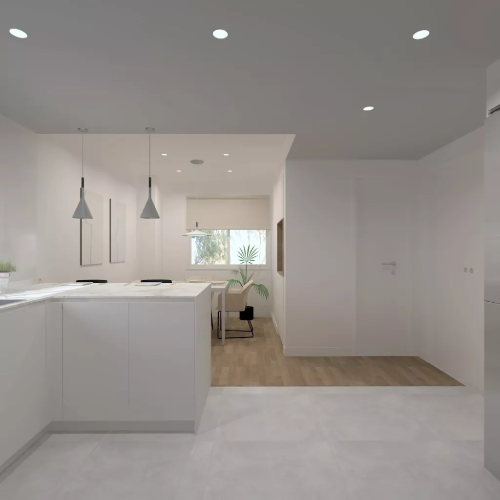 Cocina Santos blanca 