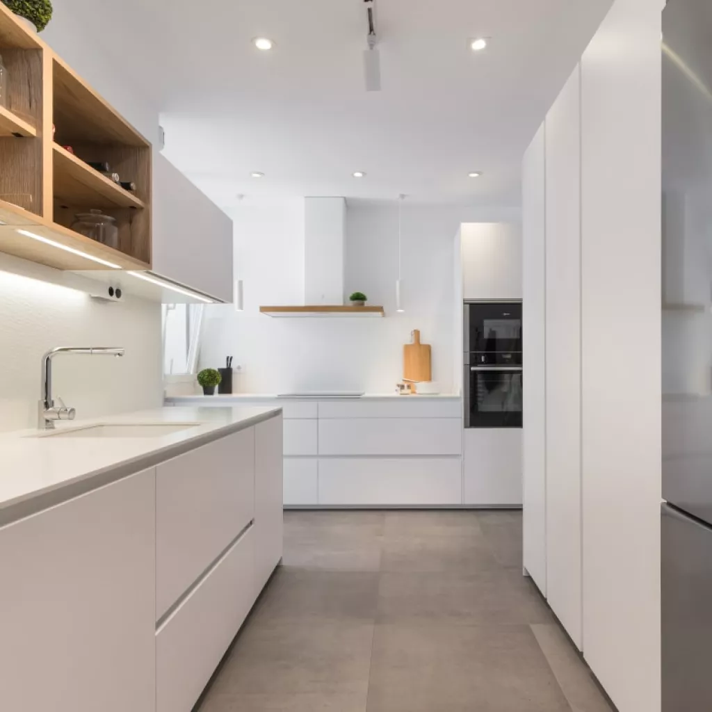 Cocina Santos Blanco Insbruck y Roble Rústico