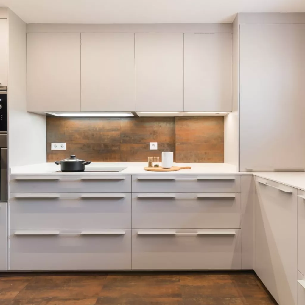 Cocina Santos blanco polar con tiradores