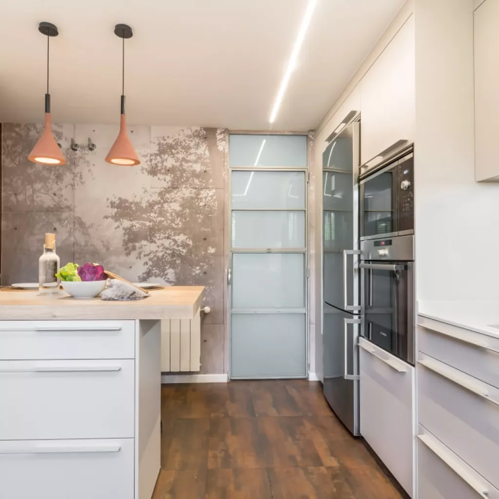 Cocina Santos blanco polar con tiradores