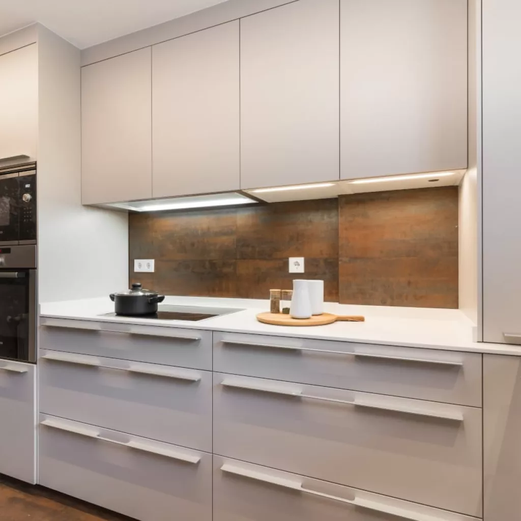 Cocina Santos blanco polar con tiradores