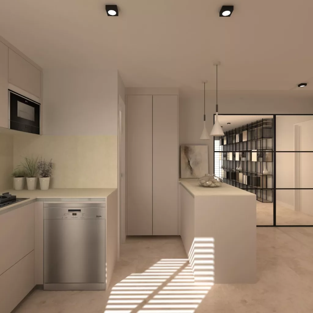 Cocina Santos cashmere en L