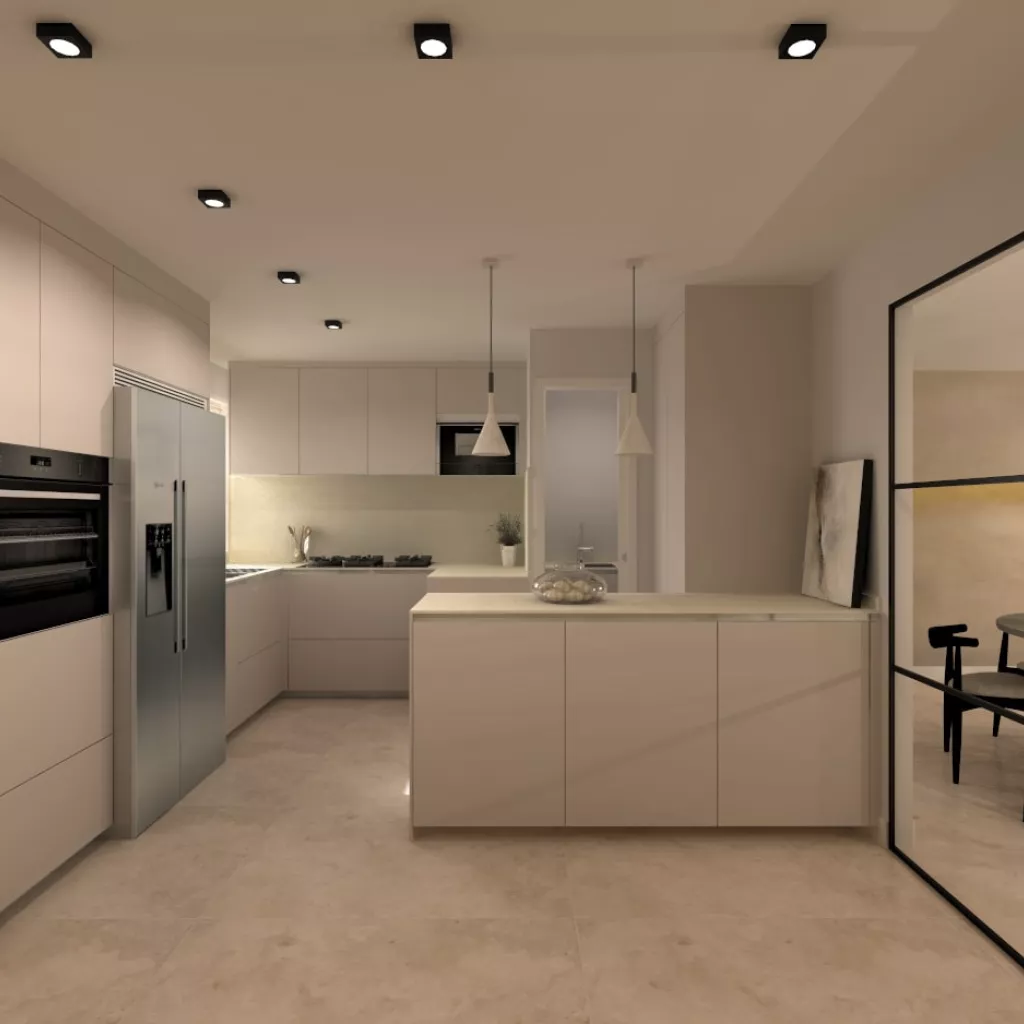 Cocina Santos cashmere en L