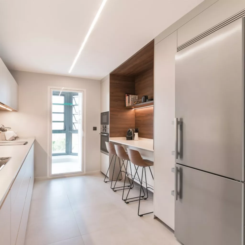 Cocina Santos cashmere en paralelo