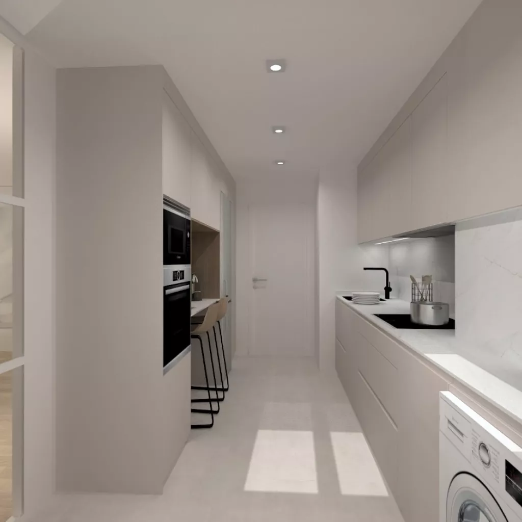 Cocina Santos Cashmere en paralelo