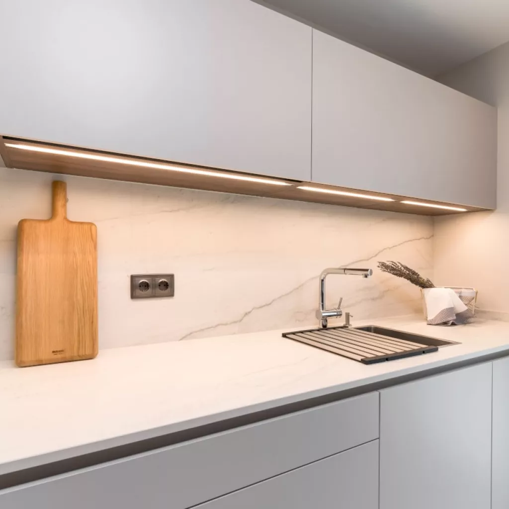 Cocina Santos cashmere encimera porcelánica