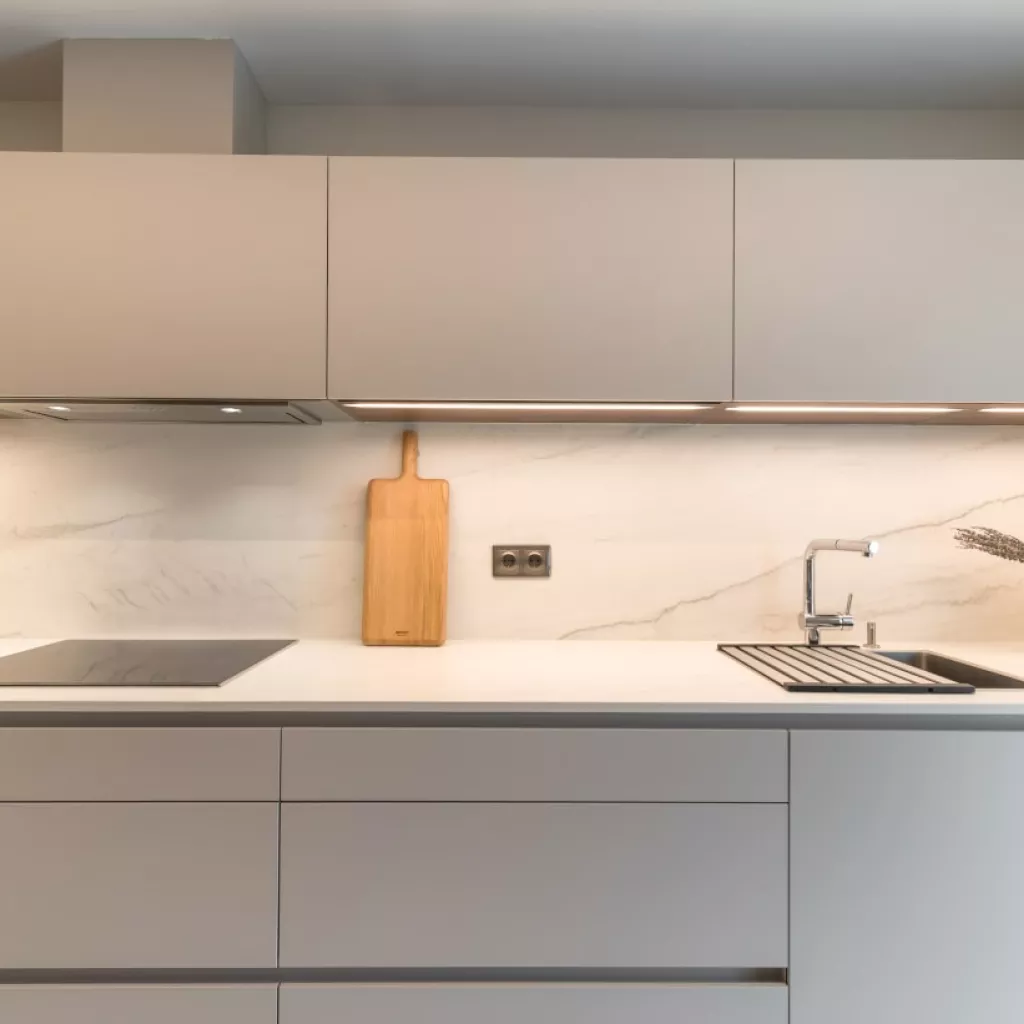 Cocina Santos cashmere frente muebles altos y bajos