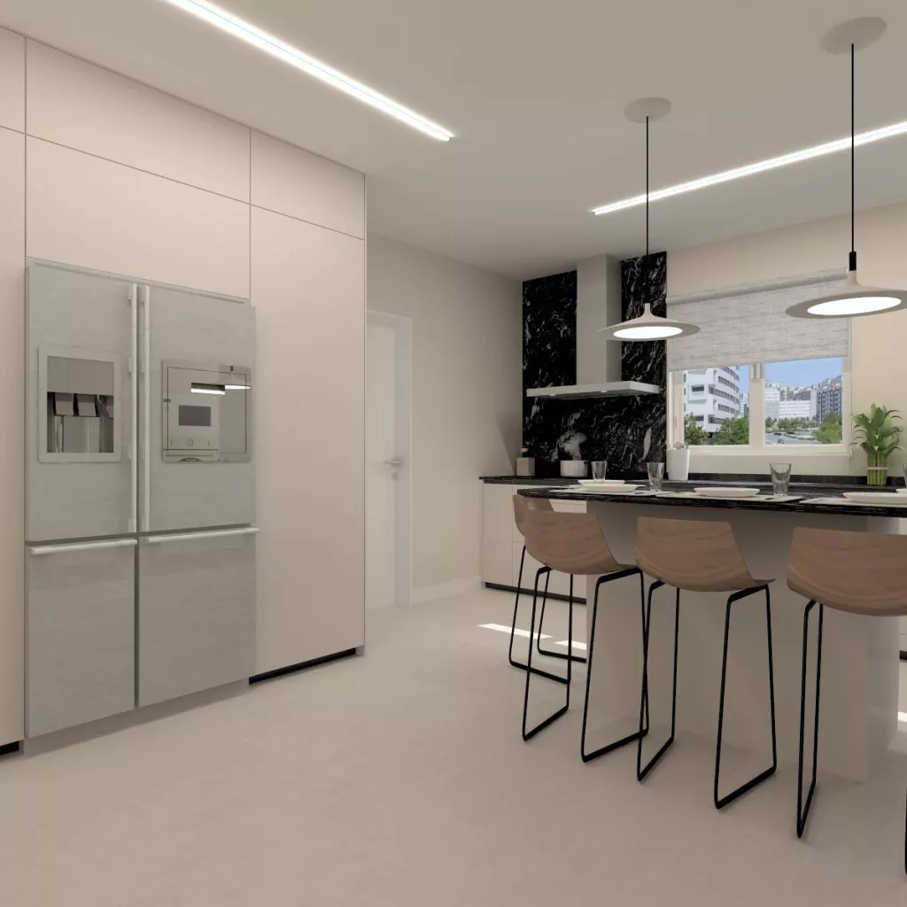 Cocina Santos con isla