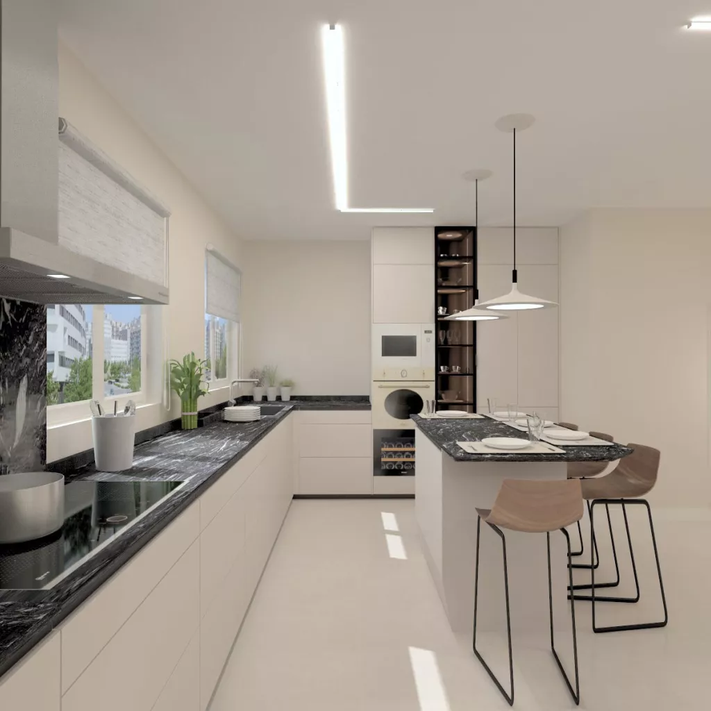 Cocina Santos con isla