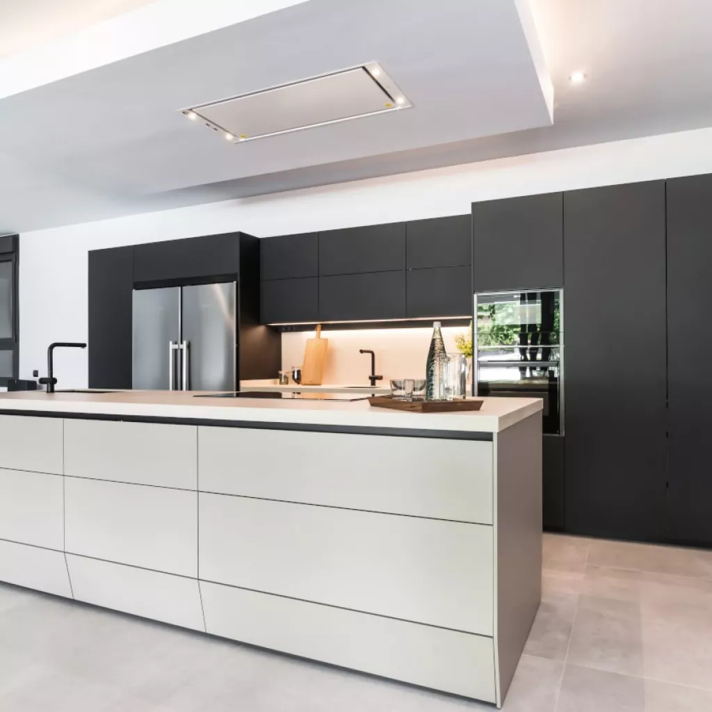 Cocina Santos con isla abierta al salón