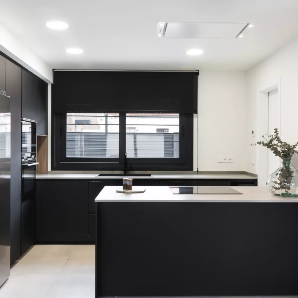 Cocina Santos en L con península