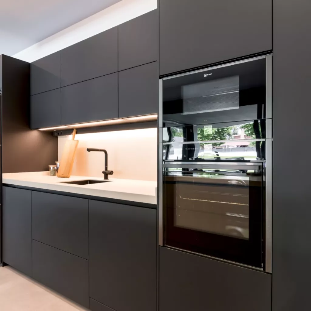 Cocina Santos frene muebles altos, bajos y columnas 