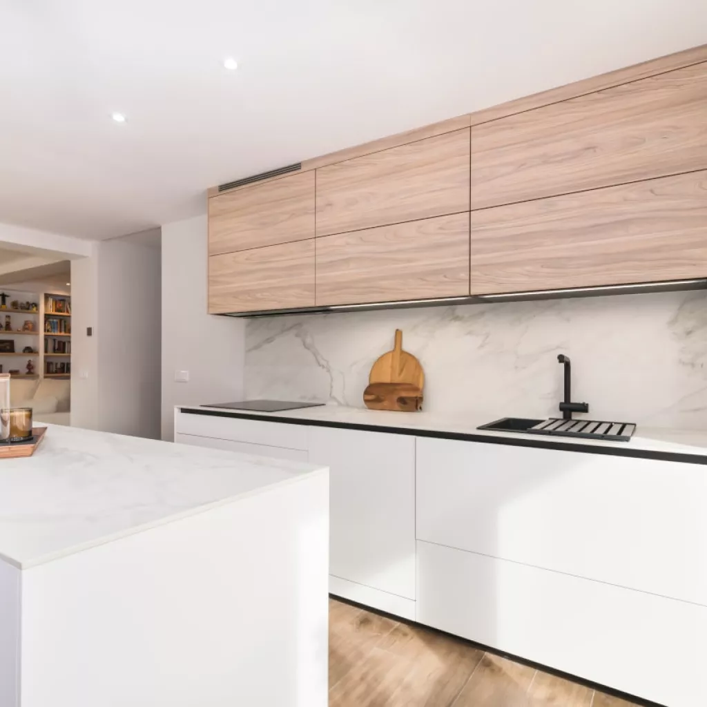 Cocina Santos frente muebles altos y bajos