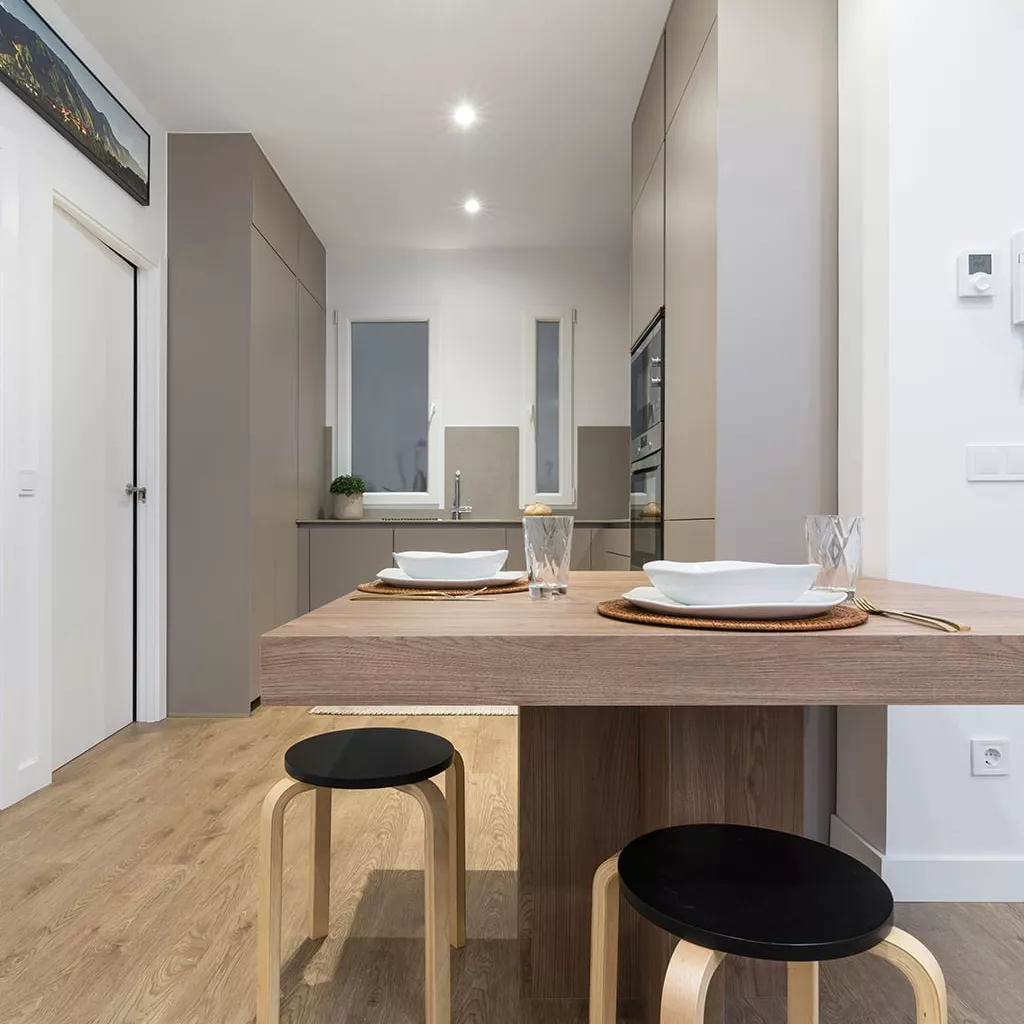 Cocina Santos gris arena