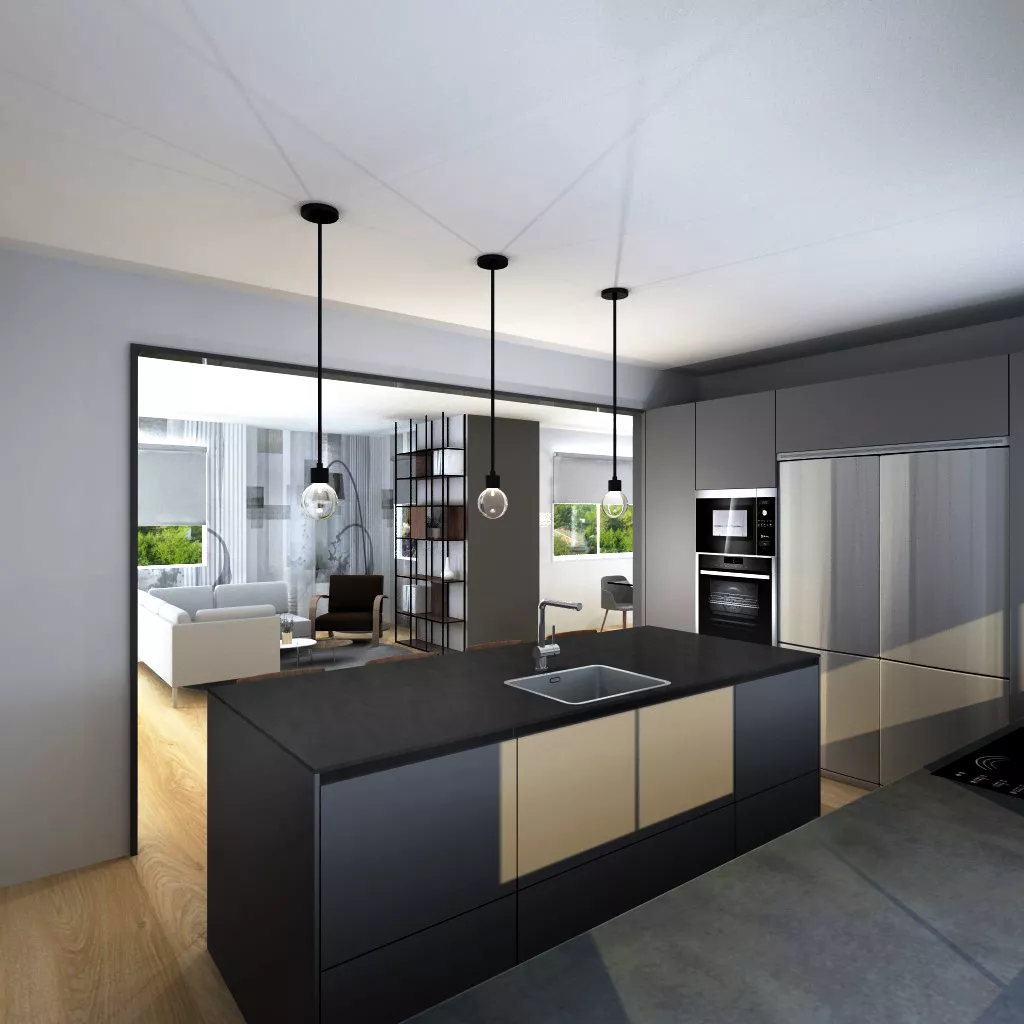 Cocina Santos Gris Bromo Seda en Chamberí