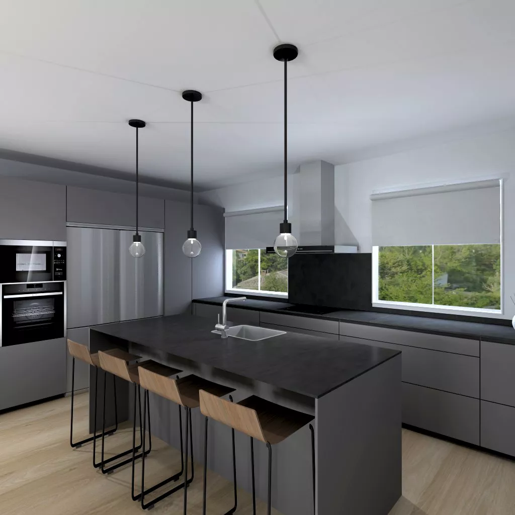 Cocina Santos Gris Bromo Seda en Chamberí