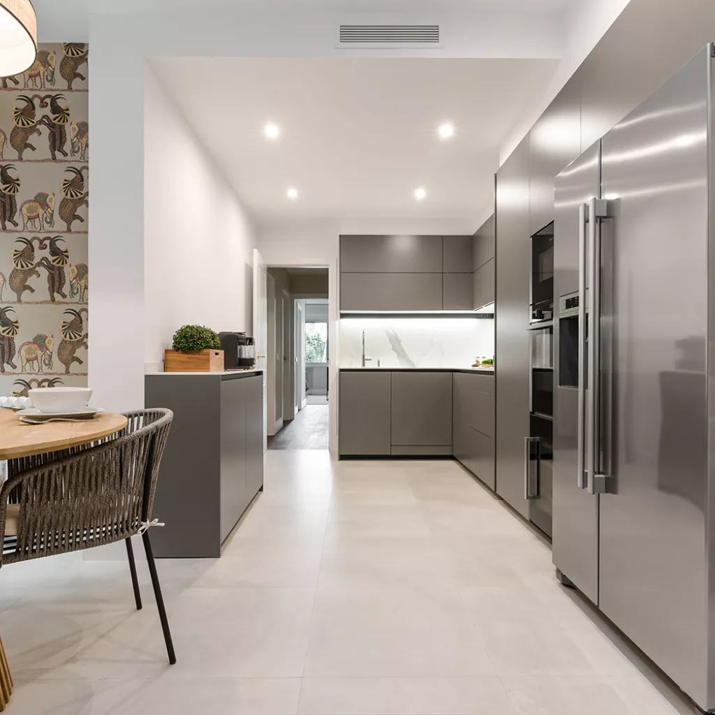 Cocina Moderna de Santos en color Gris Visón 