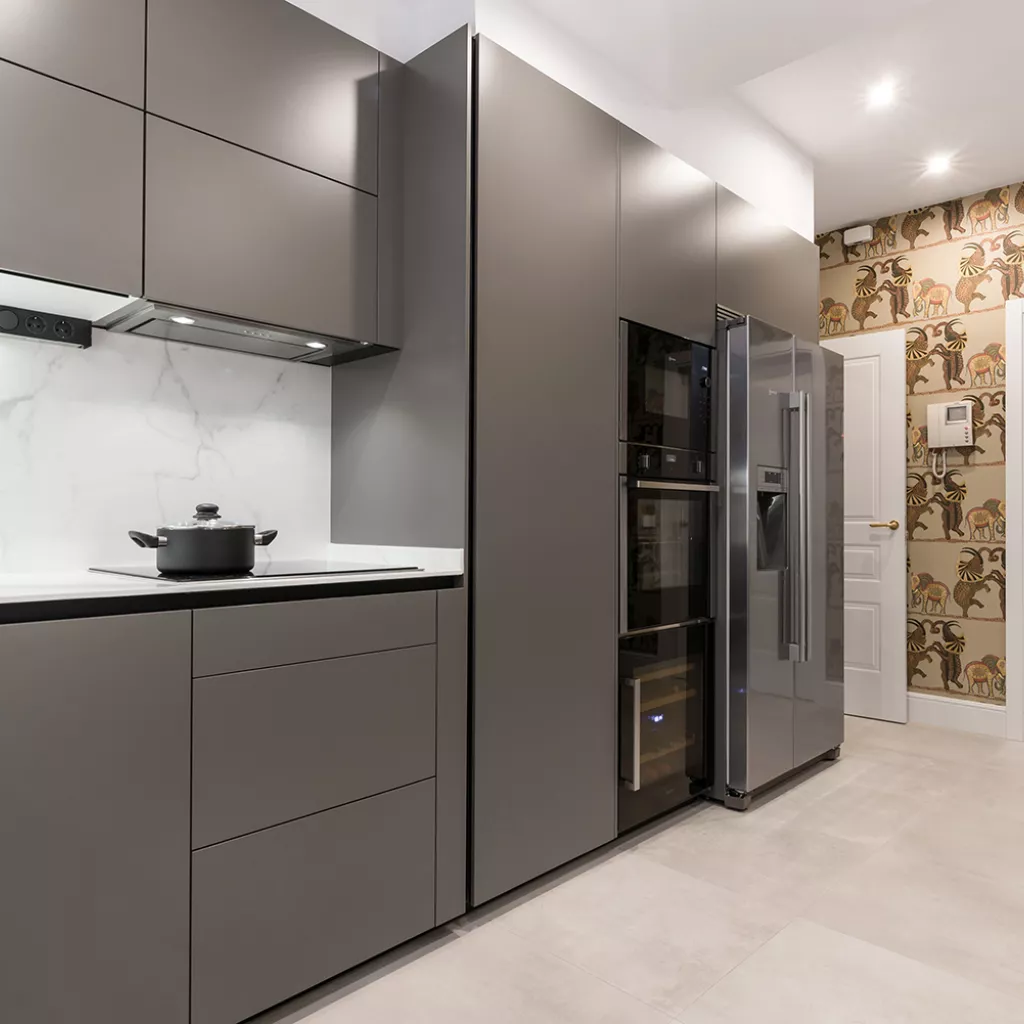 Cocina Moderna de Santos en color Gris Visón 