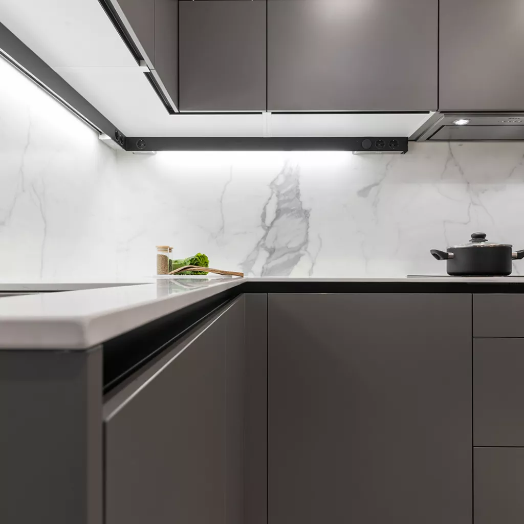 Cocina Moderna de Santos en color Gris Visón 