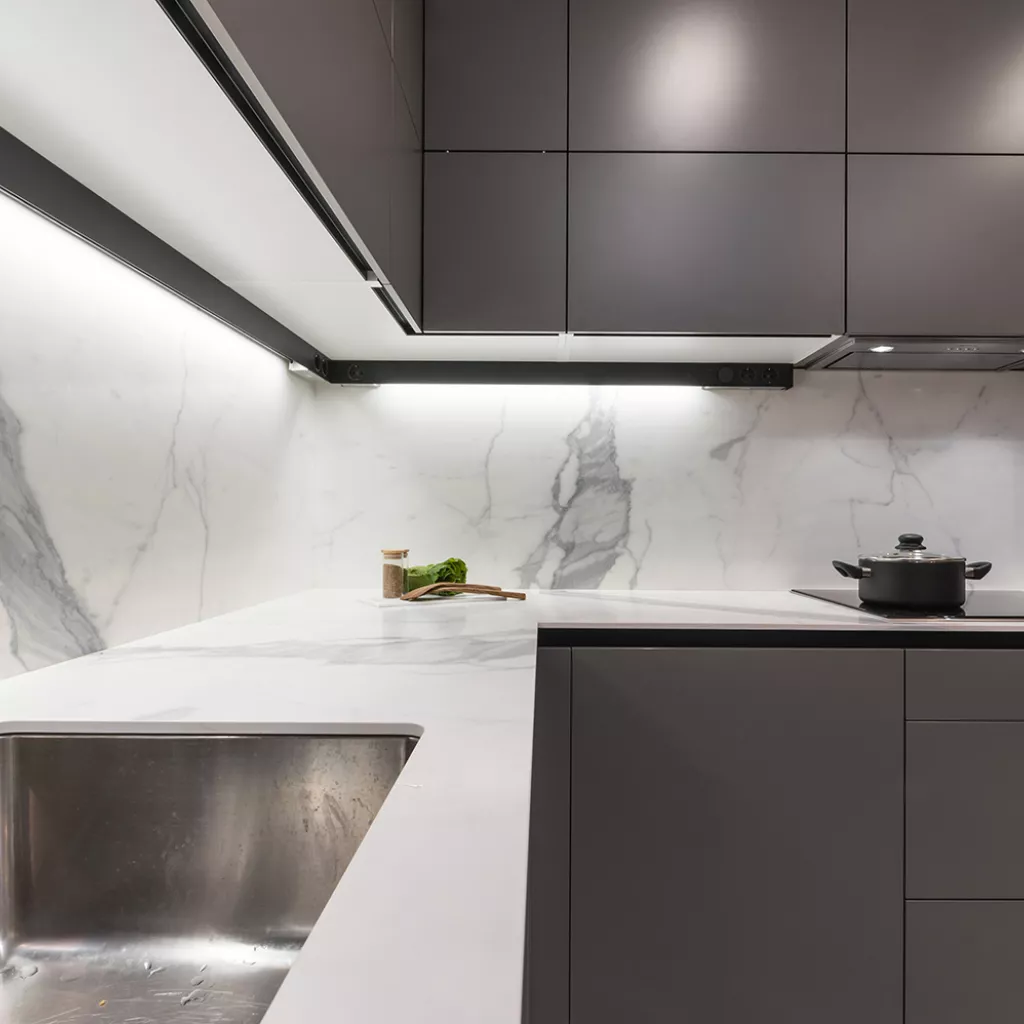 Cocina Moderna de Santos en color Gris Visón 