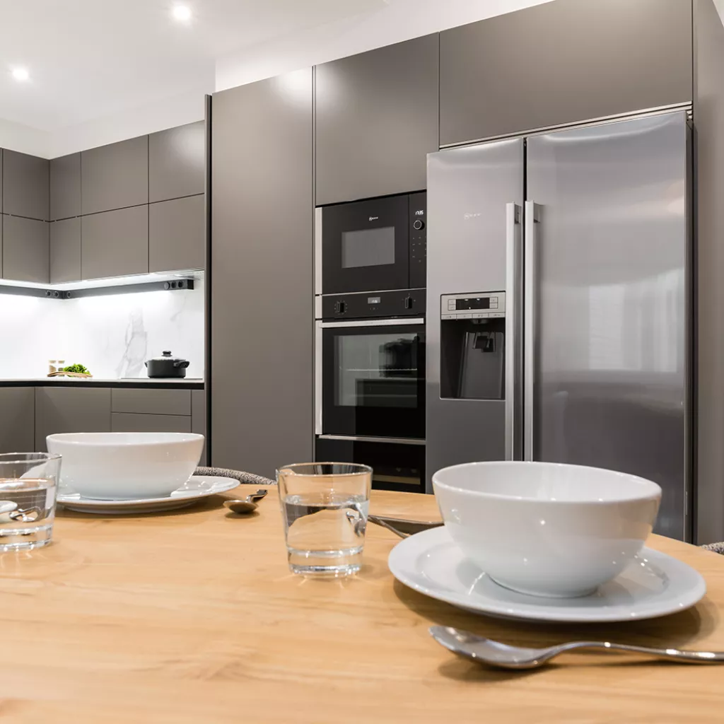 Cocina Moderna de Santos en color Gris Visón 