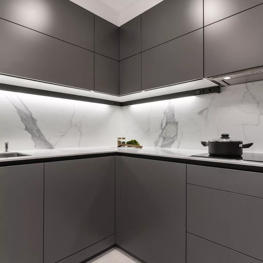 Cocina Moderna de Santos en color Gris Visón 