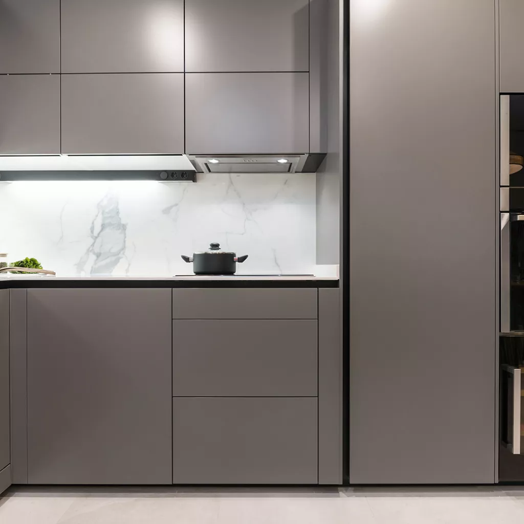 Cocina Moderna de Santos en color Gris Visón 