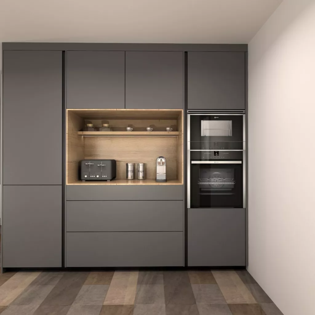 Cocina Santos gris y roble