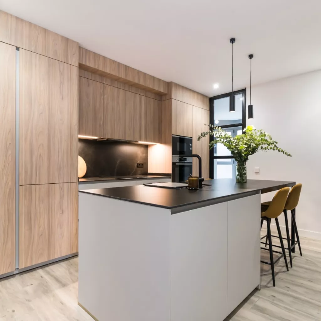 Cocina Santos olmo y gris