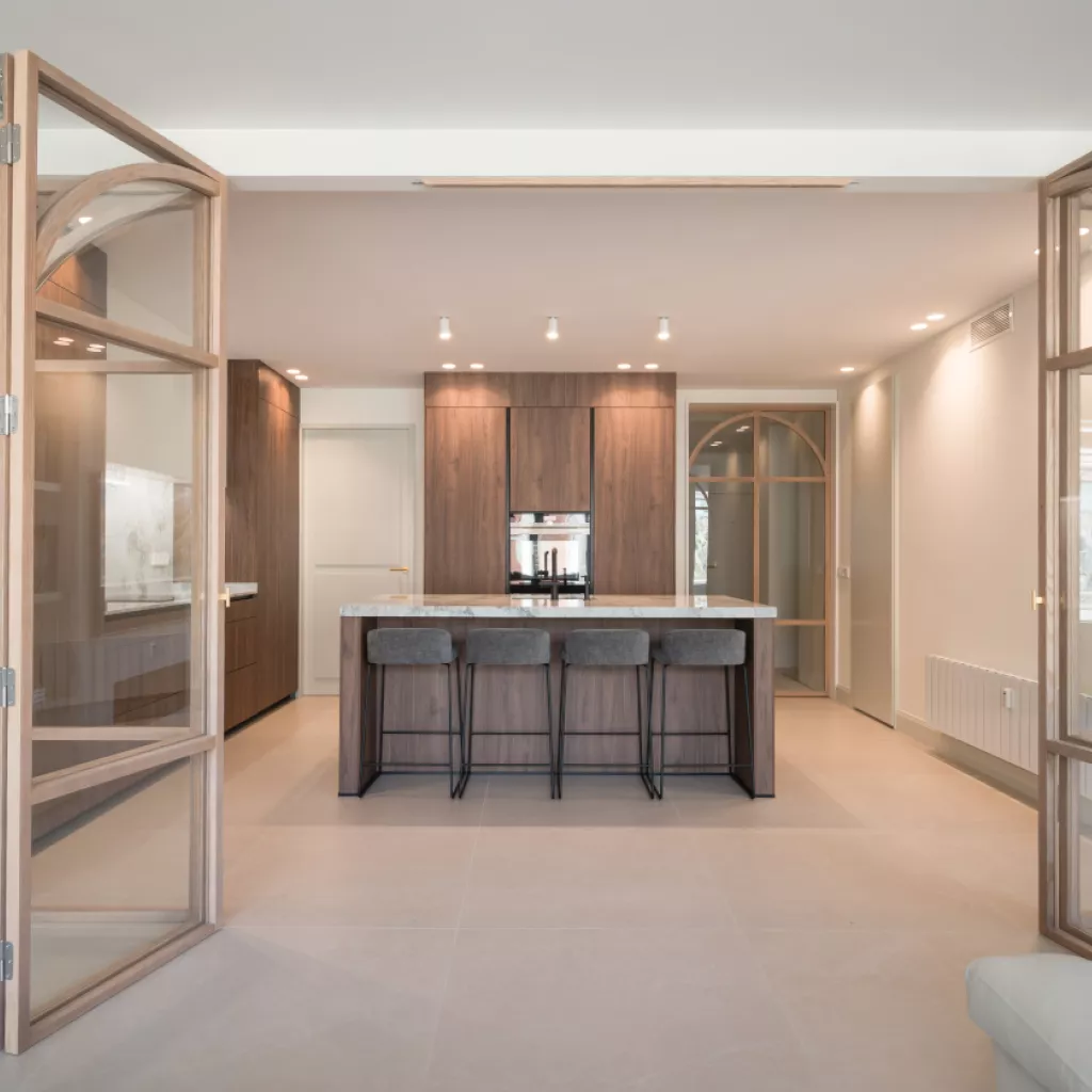 Cocina Santos semiabierta al salón