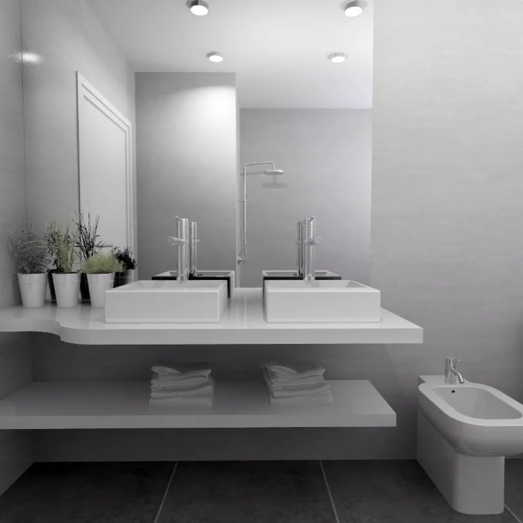 diseño de un baño elegante en madrid