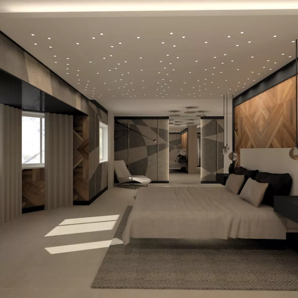 Dormitorio suite con baño y vestidor