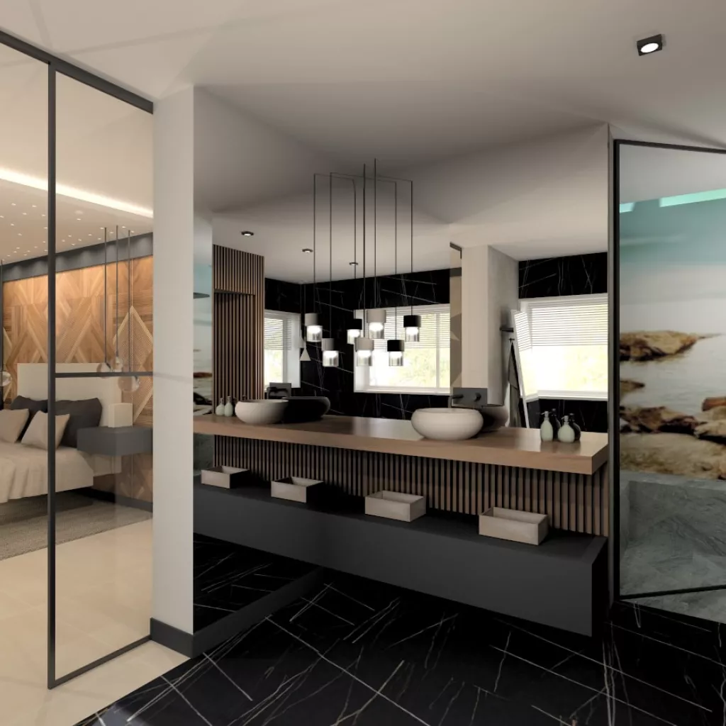 Dormitorio suite con baño y vestidor