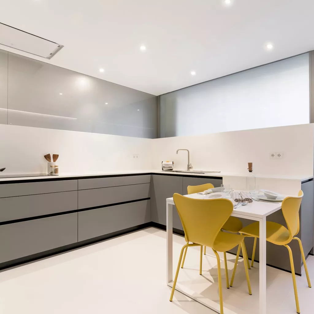 Cocina Santos Moderna Gris en L