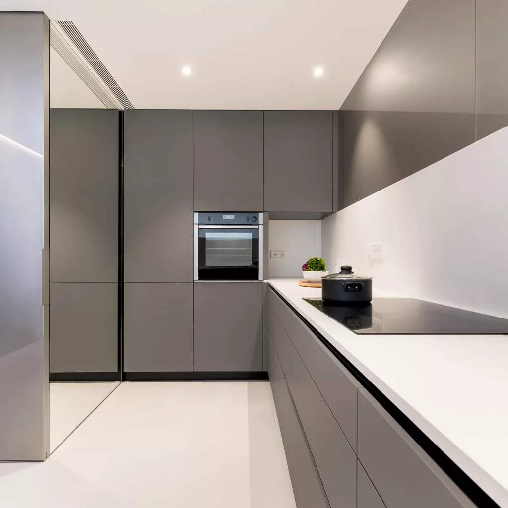 Cocina Santos Gris en L