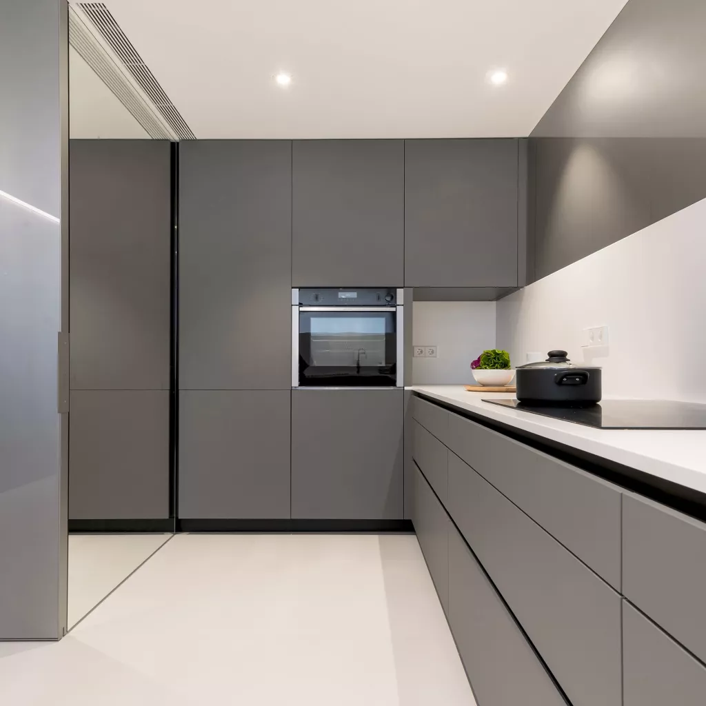 Cocina Santos Gris en L