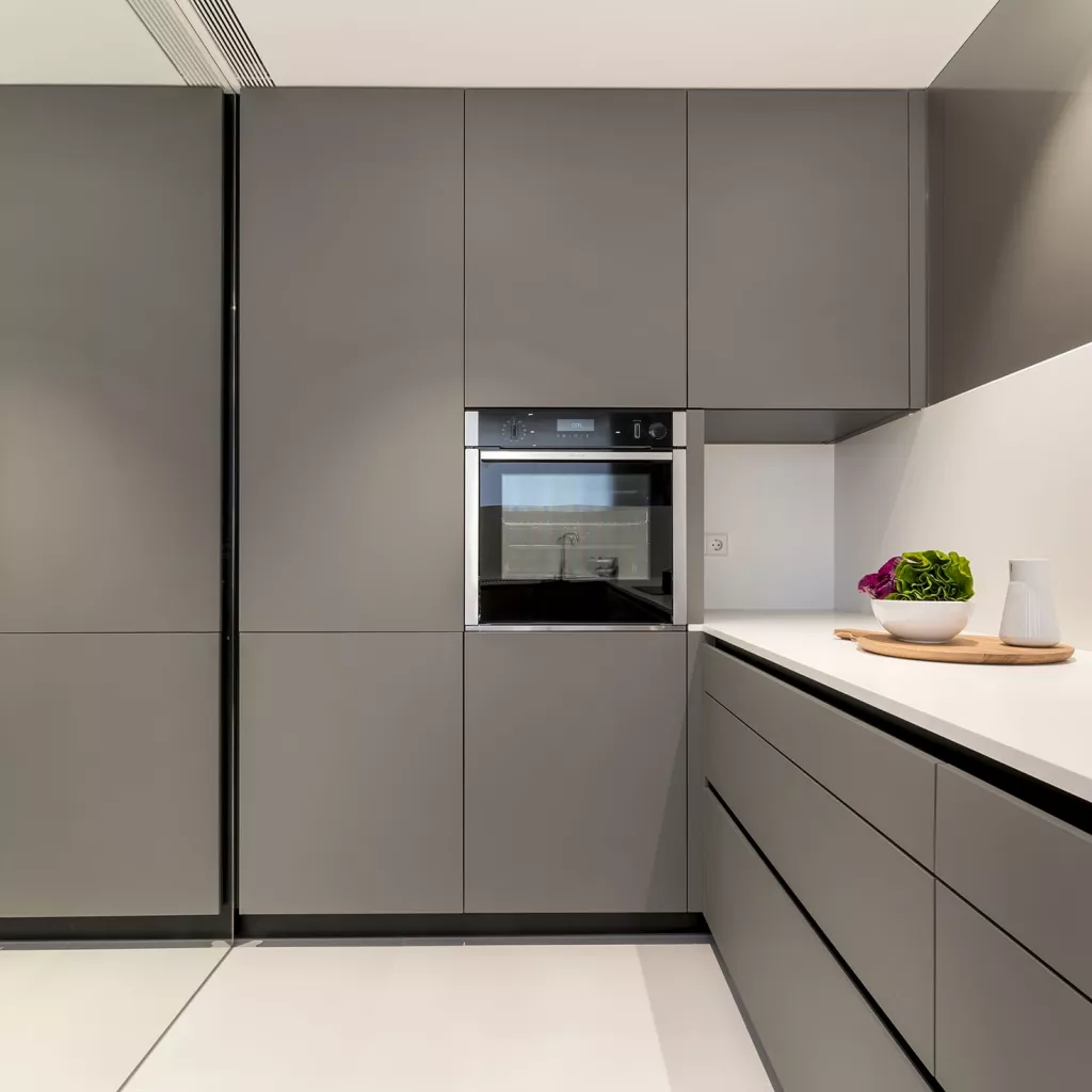 Cocina Santos Moderna Gris en L