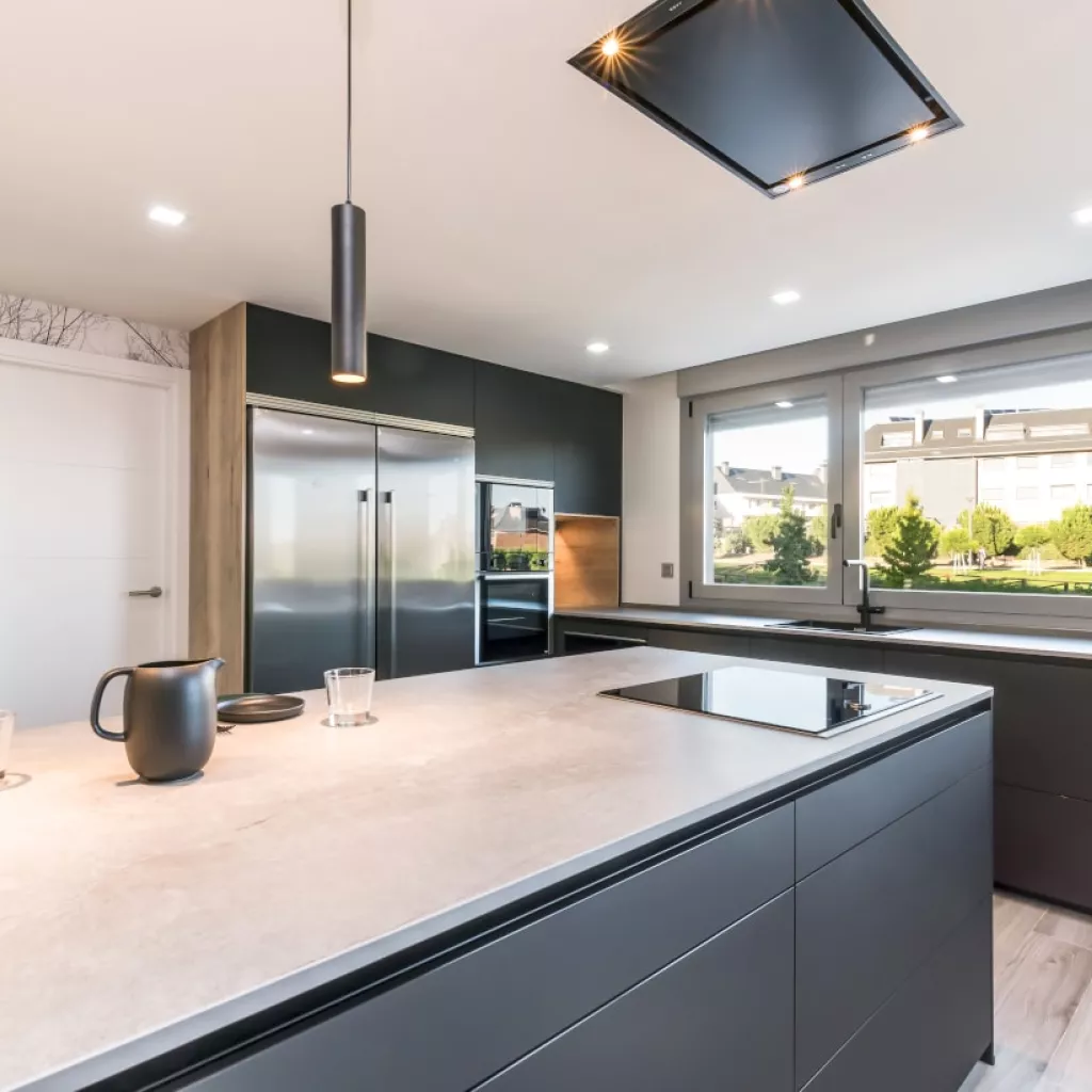 Encimera Silestone cocina Santos negra