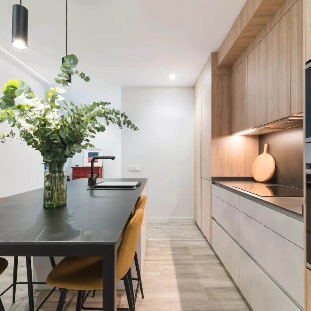 Extensión mesa de isla central