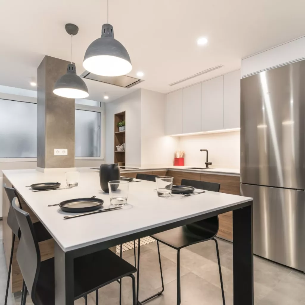 Extensión mesa encimera cocina Santos blanca