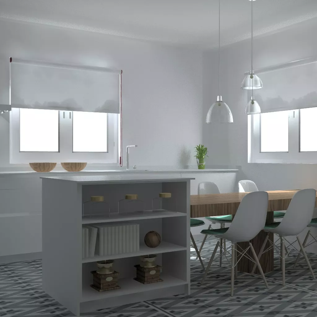 Madrid | Cocina Santos | Modelo Line Minos | Encimera Silestone