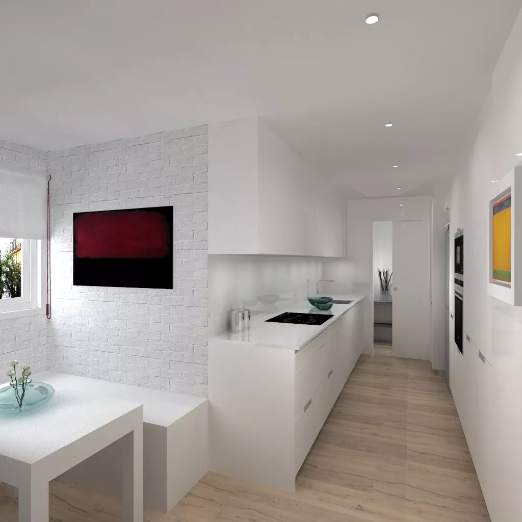 Madrid | Cocina Santos | Modelo Minos L | Encimera Silestone