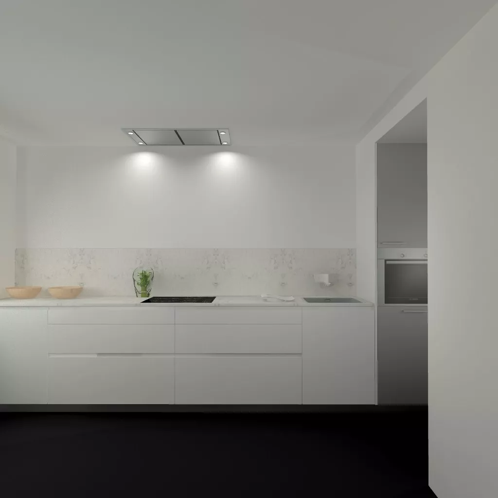 Madrid | Cocina Santos | Modelo Line E Estratificado Blanco 