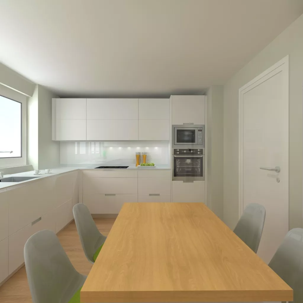 Madrid | Cocina Santos | Modelo Line E | Encimera Compac