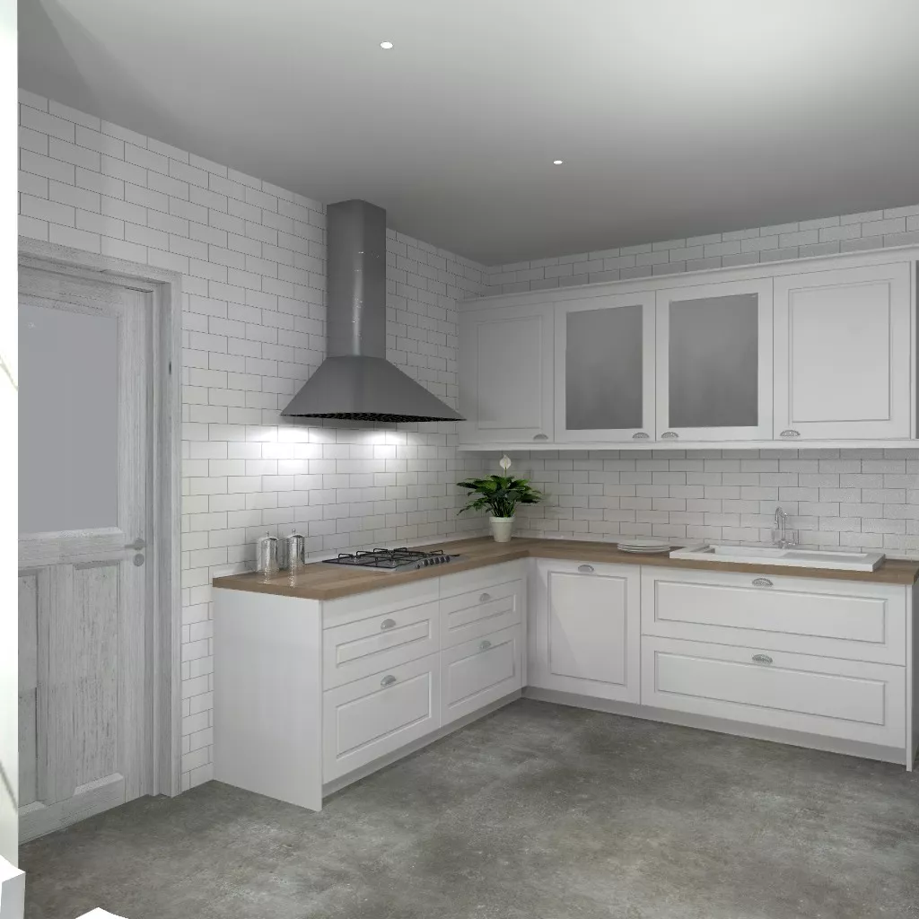 Madrid | Cocina Santos | Modelo Epoca | Encimera Madera