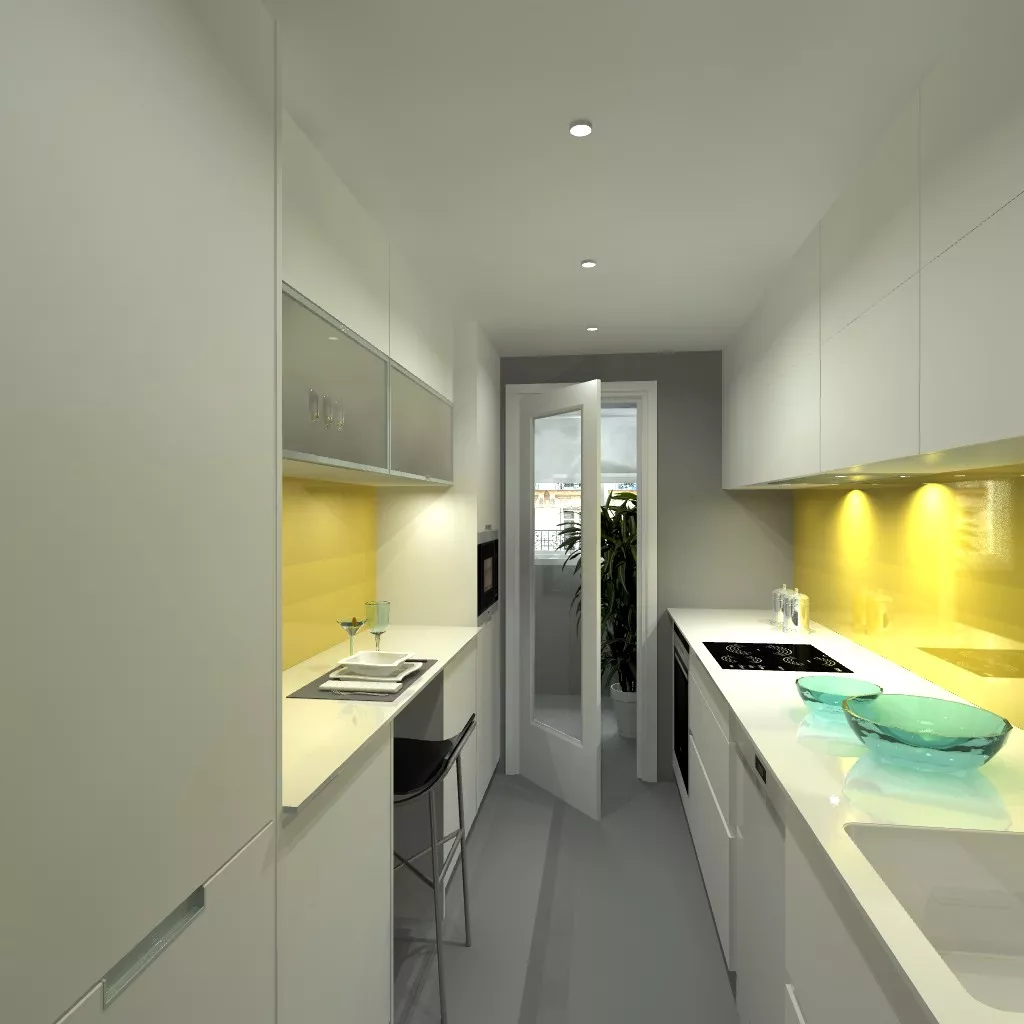 Madrid | Cocina Santos | Modelo Line | Encimera Dalian